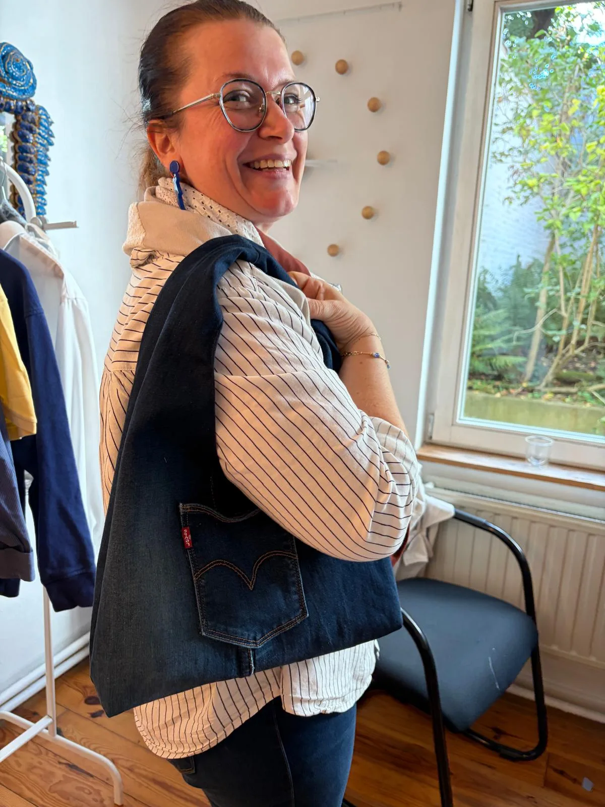 sac en jean levis grand patron