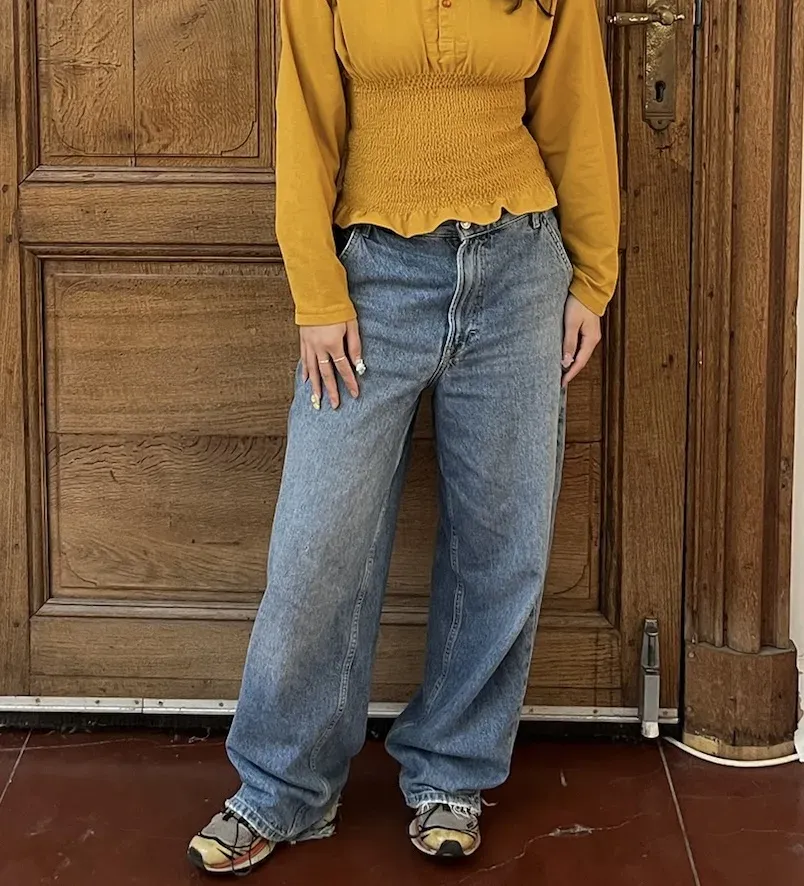 Le vieux jeans avant transformation